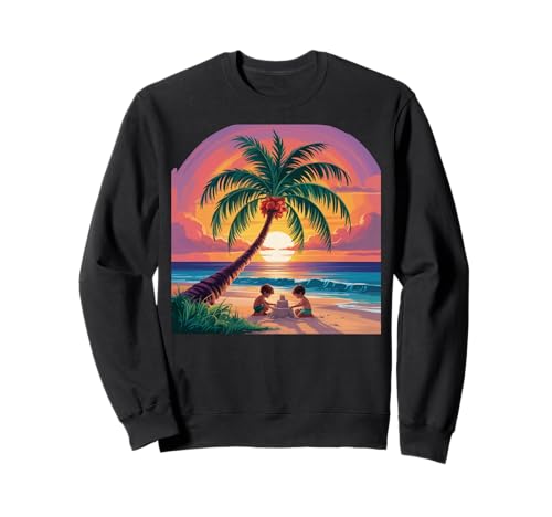Sunset Summer Herren Tropical Beach Vacation Dress Palm Tree Sweatshirt Sunset Summer Herren Tropical Beach Vacation Dress Palm Tree Sweatshirt von Palm Tree Clothes