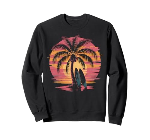 Sunset Summer Herren Tropical Beach Vacation Dress Palm Tree Sweatshirt Sunset Summer Herren Tropical Beach Vacation Dress Palm Tree Sweatshirt von Palm Tree Clothes