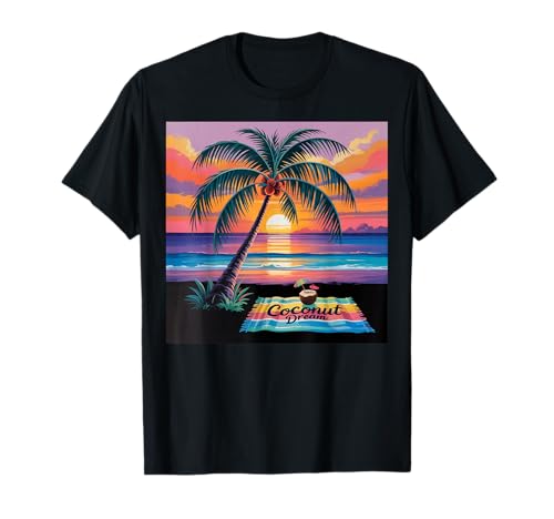 Sunset Summer Herren Tropical Beach Vacation Dress Palm Tree T-Shirt Sunset Summer Herren Tropical Beach Vacation Dress Palm Tree T-Shirt von Palm Tree Clothes