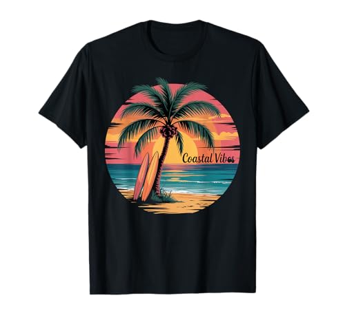 Sunset Summer Herren Tropical Beach Vacation Dress Palm Tree T-Shirt Sunset Summer Herren Tropical Beach Vacation Dress Palm Tree T-Shirt von Palm Tree Clothes