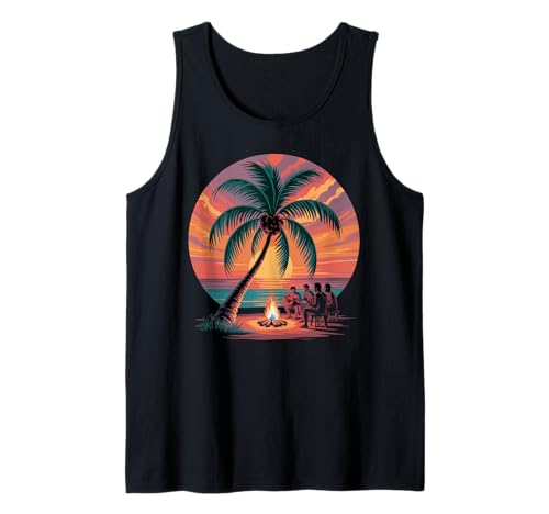 Sunset Summer Herren Tropical Beach Vacation Dress Palm Tree Tank Top Sunset Summer Herren Tropical Beach Vacation Dress Palm Tree Tank Top von Palm Tree Clothes