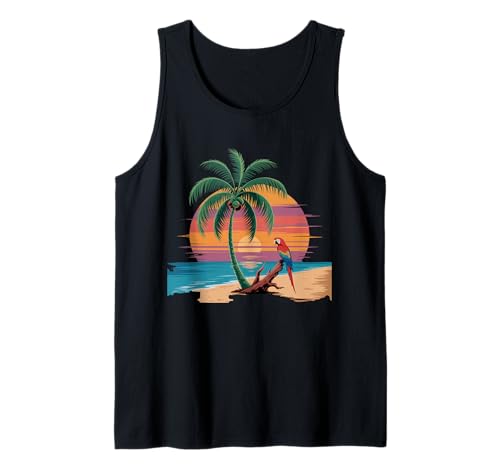 Sunset Summer Herren Tropical Beach Vacation Dress Palm Tree Tank Top Sunset Summer Herren Tropical Beach Vacation Dress Palm Tree Tank Top von Palm Tree Clothes