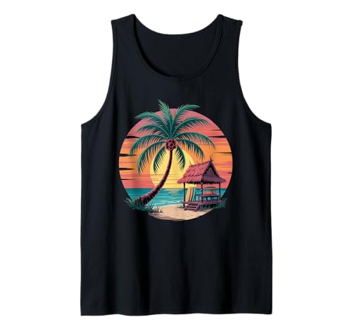 Sunset Summer Herren Tropical Beach Vacation Dress Palm Tree Tank Top Sunset Summer Herren Tropical Beach Vacation Dress Palm Tree Tank Top von Palm Tree Clothes