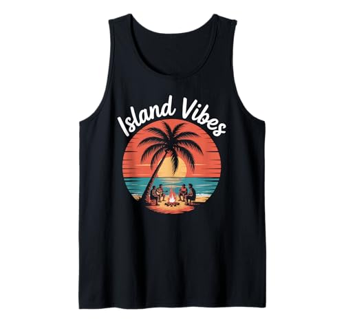 Sunset Summer Herren Tropical Beach Vacation Dress Palm Tree Tank Top Sunset Summer Herren Tropical Beach Vacation Dress Palm Tree Tank Top von Palm Tree Clothes