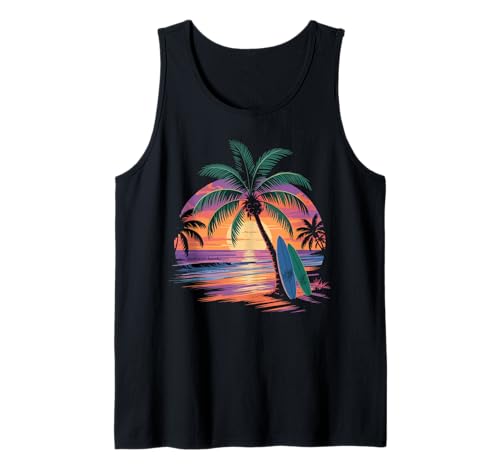 Sunset Summer Herren Tropical Beach Vacation Dress Palm Tree Tank Top Sunset Summer Herren Tropical Beach Vacation Dress Palm Tree Tank Top von Palm Tree Clothes