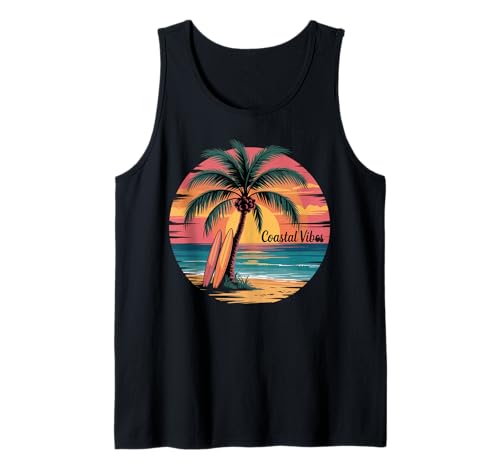 Sunset Summer Herren Tropical Beach Vacation Dress Palm Tree Tank Top Sunset Summer Herren Tropical Beach Vacation Dress Palm Tree Tank Top von Palm Tree Clothes