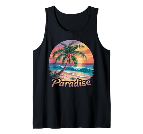 Sunset Summer Herren Tropical Beach Vacation Dress Palm Tree Tank Top Sunset Summer Herren Tropical Beach Vacation Dress Palm Tree Tank Top von Palm Tree Clothes