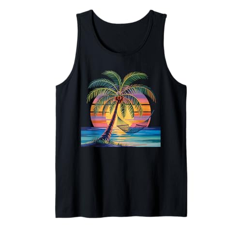 Sunset Summer Herren Tropical Beach Vacation Dress Palm Tree Tank Top Sunset Summer Herren Tropical Beach Vacation Dress Palm Tree Tank Top von Palm Tree Clothes