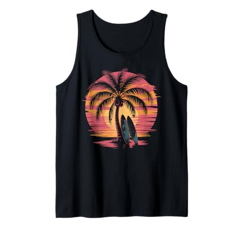 Sunset Summer Herren Tropical Beach Vacation Dress Palm Tree Tank Top Sunset Summer Herren Tropical Beach Vacation Dress Palm Tree Tank Top von Palm Tree Clothes