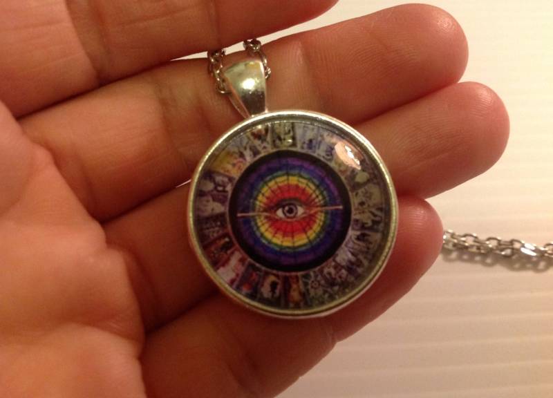 Tarot Neckless Silber 22" Lange Kette, Karte Neckless von PalmReadingFreyja