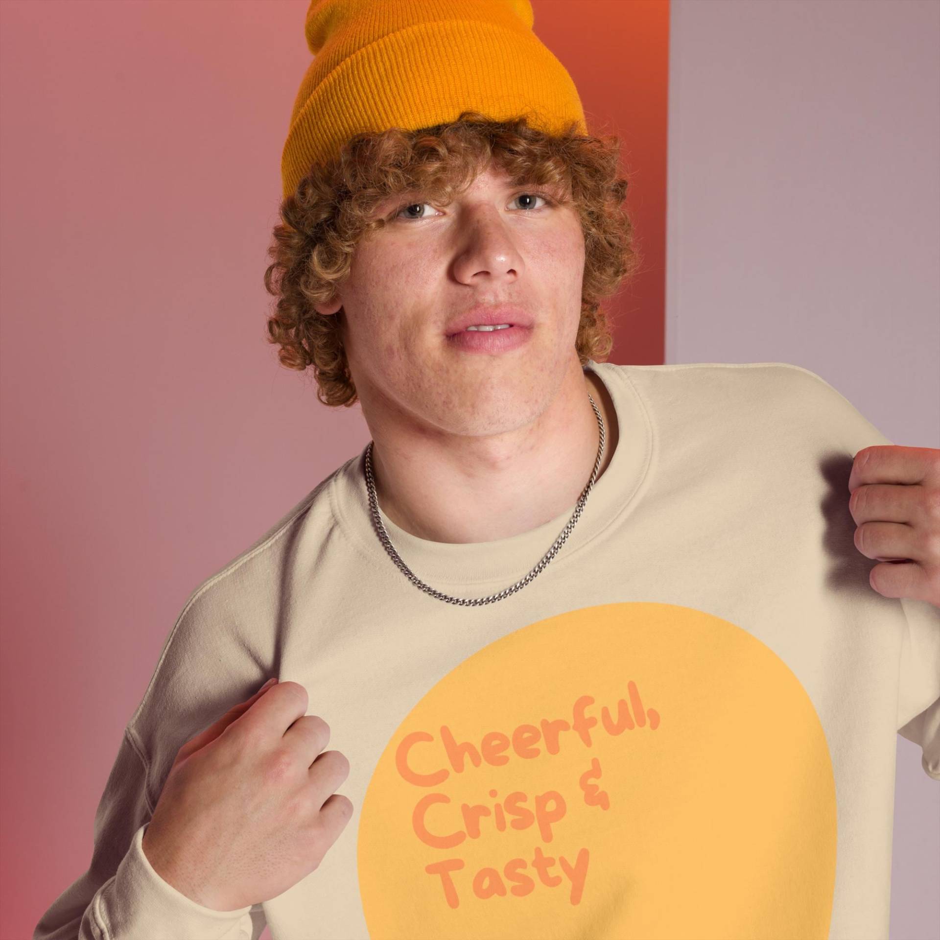 Cheerful Chrisp Tasty - T-Shirt. Subtil Frech Rebellisch Weltoffen Be Yourself von PalmaShopStudio