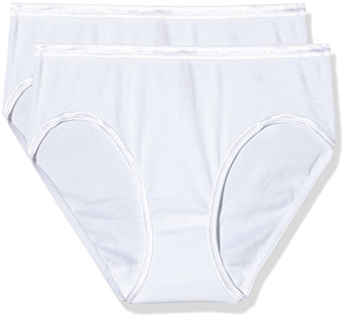 Palmers Damen Baumwolle Lady Doppelpack Slip, Weiß (Weiss 100), 36 (Herstellergröße: S (36-38)) (2er Pack) von Palmers