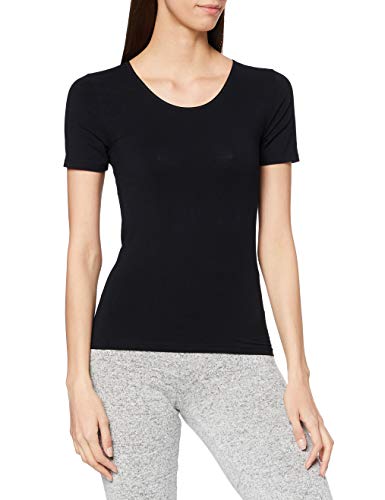 Palmers Damen Body Touch Kurzarm Unterhemd, Schwarz (Schwarz 900), 42 (Herstellergröße: L) von Palmers