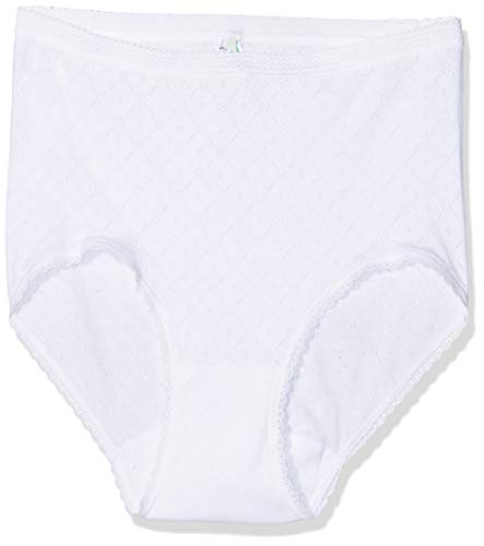 Palmers Damen Cotton Jacquard Taillenslip, Weiß (Weiss 100), 40 (Herstellergröße: M) von Palmers