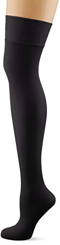 Palmers Damen Selbsthalter Shade 15 Halterlose Strümpfe, Schwarz (Schwarz 900), Medium von Palmers