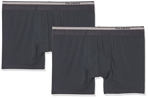 Palmers Herren Authentic Modal Pants Doppelpack Boxershorts, Grau (Anthrazit 905), Large (2er Pack) von Palmers