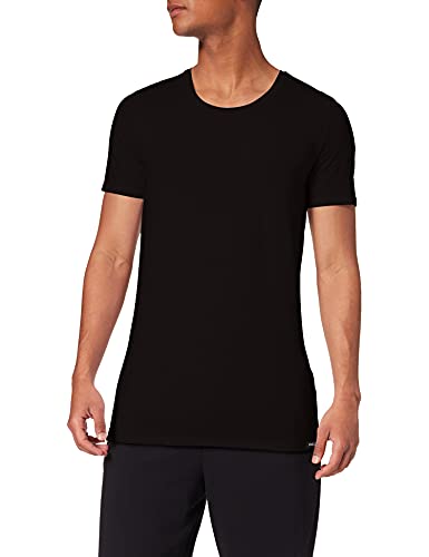 Palmers Herren Smart Kurzarmshirt Rundhals Unterhemd, Schwarz (Schwarz 900), Large von Palmers
