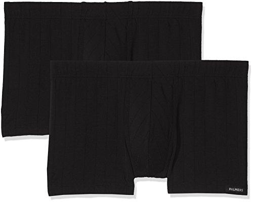 Palmers Herren Success Pants Doppelpack Boxershorts, Schwarz (Schwarz 900), Large (2er Pack) von Palmers