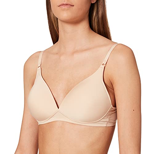 Palmers Micro Fine Push-up BH ohne Reifen, Beige (Skin 204), 80A von Palmers