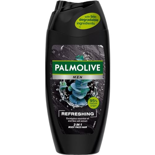 6er Pack - PALMOLIVE Men Duschgel 3in1 (Körper/Gesicht/Haare) - Refreshing - 250 ml von Palmolive