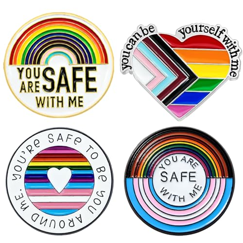 Palotay Rainbow Pride Pins LGBT Herz Emaille Pins Pride Gay Lesben Trans Brosche Set, Metall, Kein Edelstein von Palotay