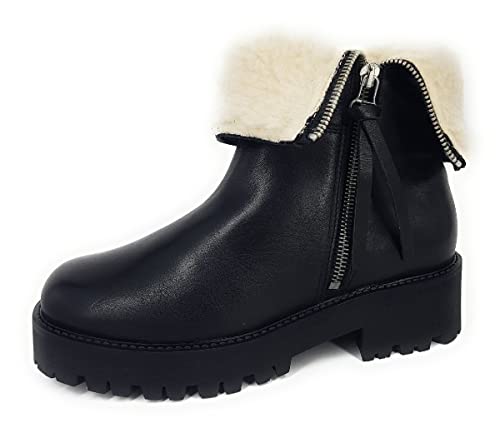 Palpa Teddy Damen Stiefelette in Schwarz, Größe 39 von Palpa