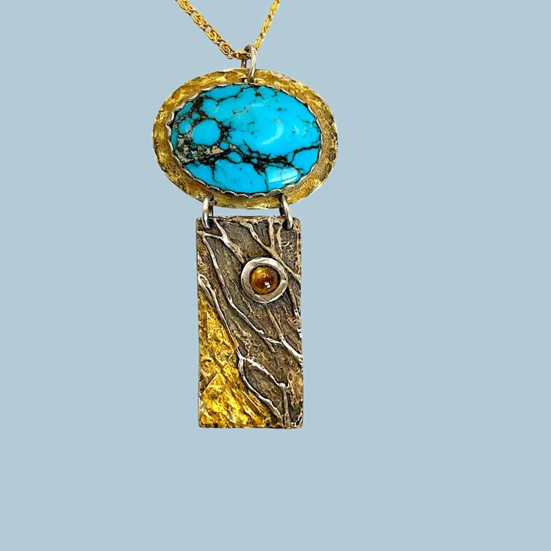 Goldanhänger Mit Türkis Goldanhänger Mit Türkis von PamDayDesigns