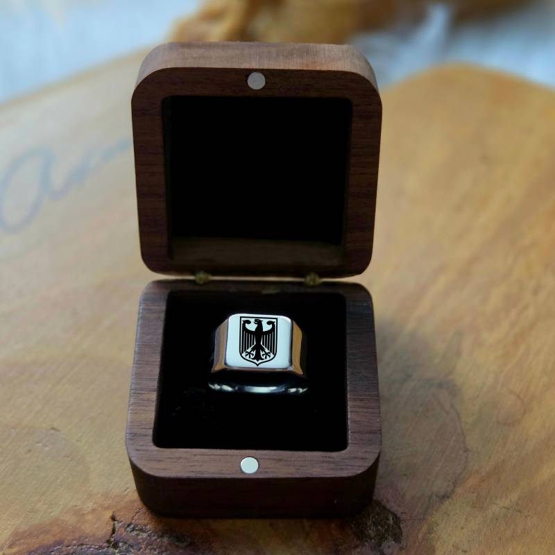 Wappenring Personalisiert - Ring Mit Gravur Stadt, Bundesland, Landeswappen Oder Familienwappen Herrenring von PamadaDeutschland