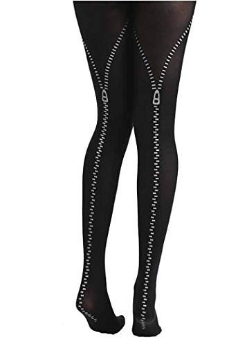 Pamela Mann Flocked Zip Strumpfhose schwarz one size Pamela Mann Flocked Zip Strumpfhose schwarz one size von Pamela Mann