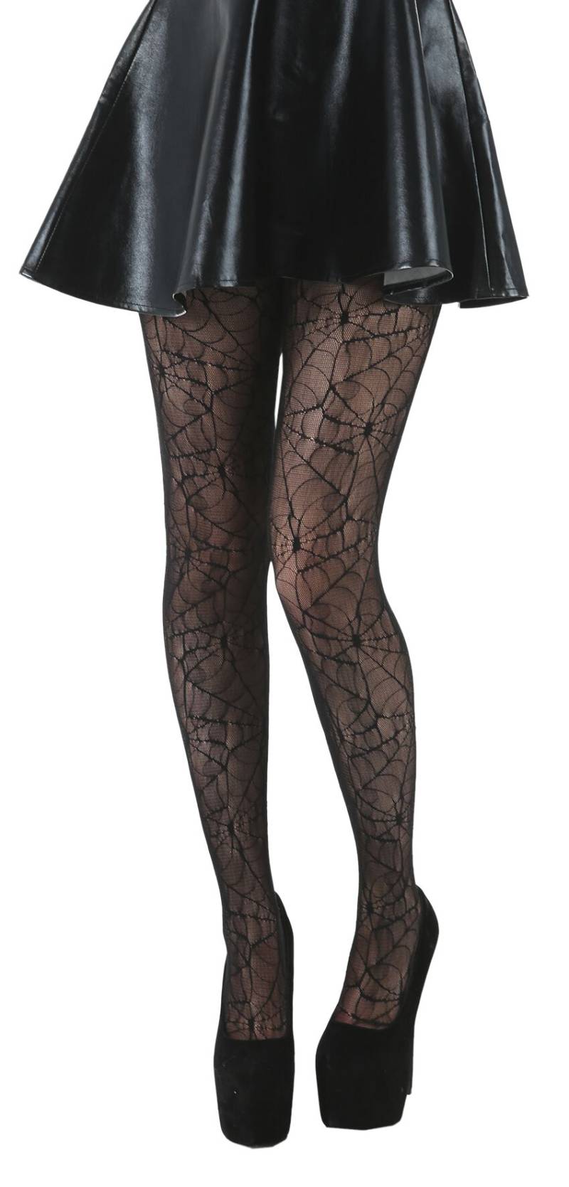 Pamela Mann - Gothic Strumpfhose - Cobweb Lace  - für Damen - Größe  schwarz von Pamela Mann