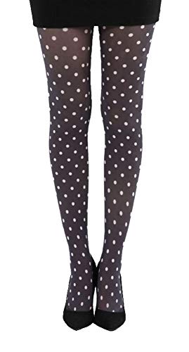 Pamela Mann Nylon-Strumpfhose Polka Dot, Schwarz von Pamela Mann