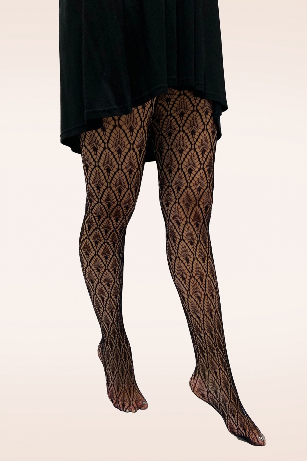 Peacock Feather Netzstrumpfhose in Schwarz Peacock Feather Netzstrumpfhose in Schwarz von Pamela Mann