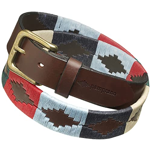 Pampeano Multi Polo-Gürtel | Handgefertigt von Meisterkünstlern | Premium argentinischen braunem Leder | Geschenk-Box Designer Gürtel für Herren & Damen | Ideal für Valentinstag, Vatertag, Jubiläen von Pampeano