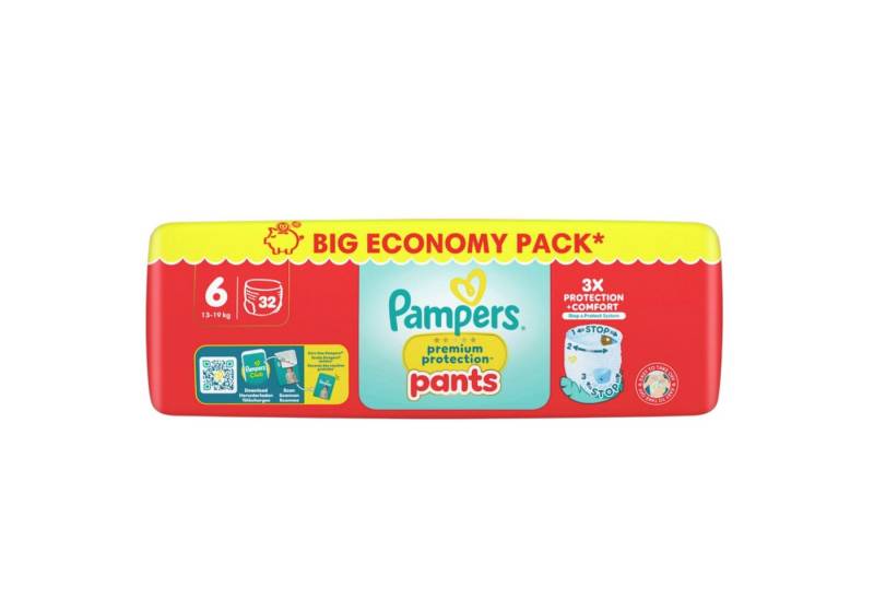 Pampers Windeln Baby Pants Premium Protection Gr.6 XL (13-19kg), Big Pack, 32 St von Pampers