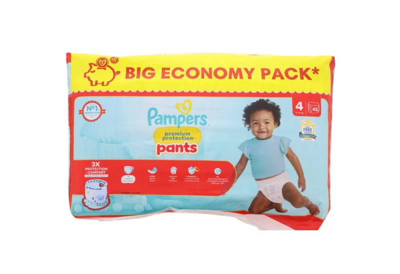 Pampers Windeln Pampers Premium Protection Pants Grösse 4 42 Windeln 9-15 kg 3x Auslau von Pampers