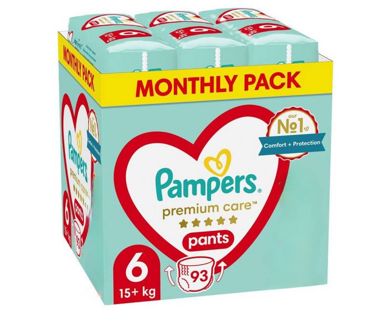 Pampers Windeln Pants Windelhosen Einwegwindeln Größe 6, 93 Stück, 15+ kg von Pampers