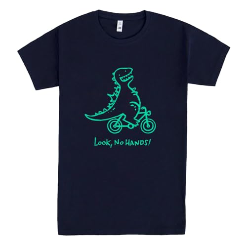 Pampling T-Shirt mit kurzen Ärmeln, 100% Baumwolle, Unisex-Kleidung für Herren und Damen, Siebdruck mit Rundhalsausschnitt und geradem Schnitt, T-Shirt Blau (Biczilla, S) von Pampling