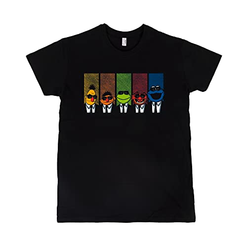 Reservoir Muppets T-Shirt– Sesamstrasse – ReservoirDogs – 100% Baumwolle - Hochwertiger Siebdruck, schwarz M von Pampling