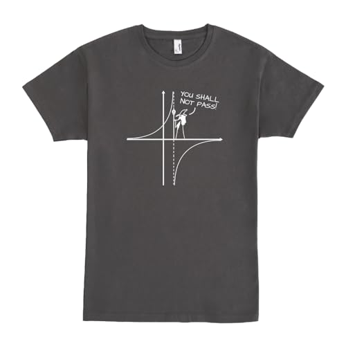 Pampling T-Shirt mit kurzen Ärmeln, aus 100% Baumwolle, Unisex Bekleidung mit originellen Motiven in 5 Größen, T-Shirt Grau, Modell You Shall Not Pass (XXL) von Pampling