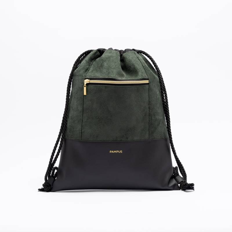 Turnbeutel Mary/Flaschengrün Velours von Pampus