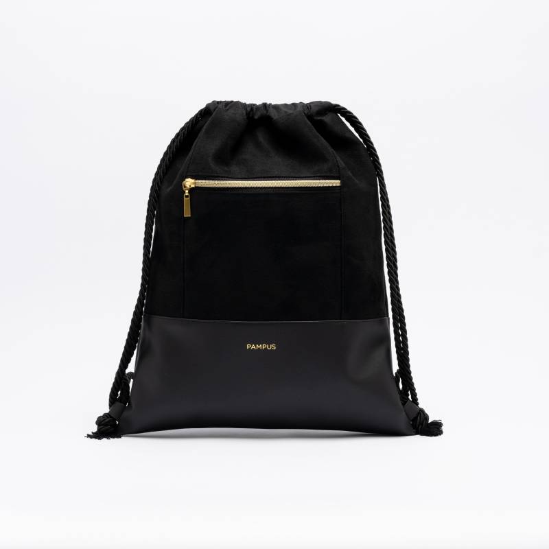 Turnbeutel Mary/Schwarz Velours von Pampus