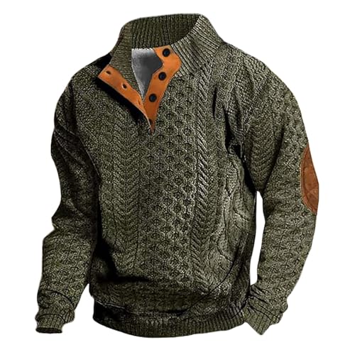 Pamqsen Angebote des Tages Heute Sweatshirt Herren Ohne Kapuze Ohne Taschen Baumwolle Bequeme Pullover für Herren Vintage Pullover Fitness Training Basic Style Bewegung Sweatshirt Herren Ohne Kapuze von Pamqsen