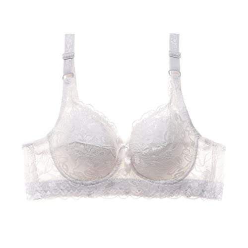 Pamqsen Damen Push Up BH mit Blumen Spitze Schalen Bügel BH Gepolstert Unterwäsch Bustier Dessous Top Elegant Vollschalen Bequem GroßE BrüSte Bralettes BHS Bustier Damen Spitze #7 von Pamqsen