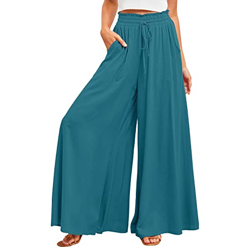 Pamqsen Hosenrock Damen Lang Elegant Sommerhose Weites Bein Rüschen Haremshose High Waisted Sommerhosen Elastischer Bund Rock Hose Bequeme Leicht Luftige Yogahose 2024 Sommer Strandmode Freizeithose Pamqsen Hosenrock Damen Lang Elegant Sommerhose Weites Bein Rüschen Haremshose High Waisted Sommerhosen Elastischer Bund Rock Hose Bequeme Leicht Luftige Yogahose 2024 Sommer Strandmode Freizeithose von Pamqsen