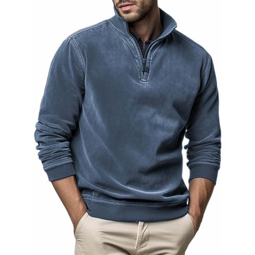 Pamqsen Prime Angebote Herren Fleece Sweatshirt Microfleece Pullover Winterpullover Button Classic Fleecepullover für Herren Vintage Pullover Pamqsen Prime Angebote Herren Fleece Sweatshirt Microfleece Pullover Winterpullover Button Classic Fleecepullover für Herren Vintage Pullover von Pamqsen