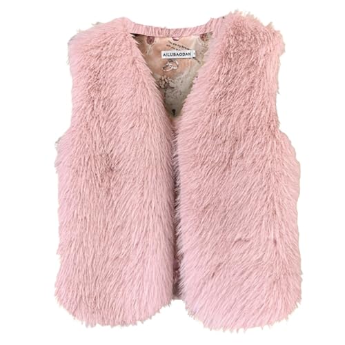 Pamqsen Sale Angebote Damen Weste Damen Fellweste Damen Ärmellos Einfarbig Kunstpelz Weste Leichte Winterweste Damen Winter Warm Damenweste Westen Kunstfell Mantel Jacke Outdoor Kunstpelzweste Casual von Pamqsen