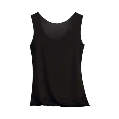 Pamqsen Tank Top Damen Unterhemd Stretch Basic Tops Ärmellos Sommer Unterwäsche Hemden Enges Top Leicht Tanktop Sport Unterhemden Mädchen von Pamqsen