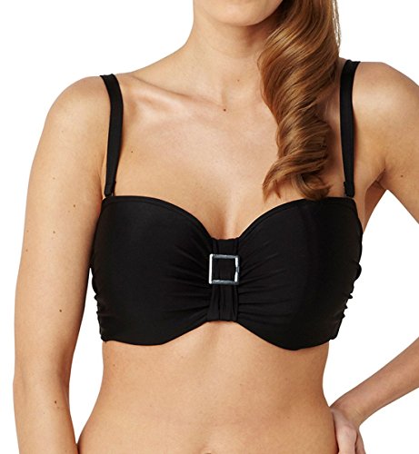 Panache Swim Damen Anya Bandeau BH-Größe mit abnehmbaren Trägern Bikini-Set, schwarz, 65K von Panache