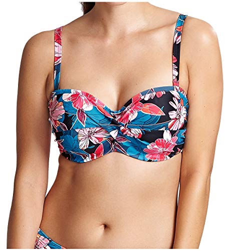 Panache Anya Riva Print Twist Bandeau-Bikini (SW1403) - Blau - 65F von Panache