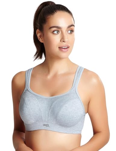 Panache Damen BH mit Bügel Sport-BHS, grau, 60G von Panache